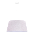 Duolla - Hanglamp aan een koord BOUCLE 1xE27/15W/230V diameter 50 cm wit