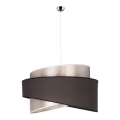 Duolla - Hanglamp aan een koord BROOKLYN 1xE27/40W/230V zilver/zwart