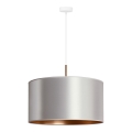 Duolla - Hanglamp aan een koord CANNES 1xE27/15W/230V diameter 45 cm zilver/koper