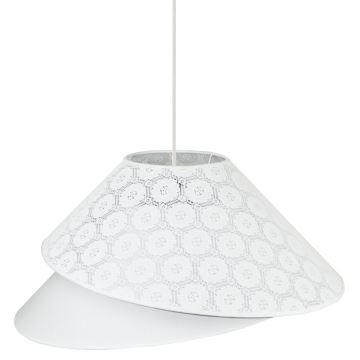 Duolla - Hanglamp aan een koord COCO 1xE27/40W/230V wit