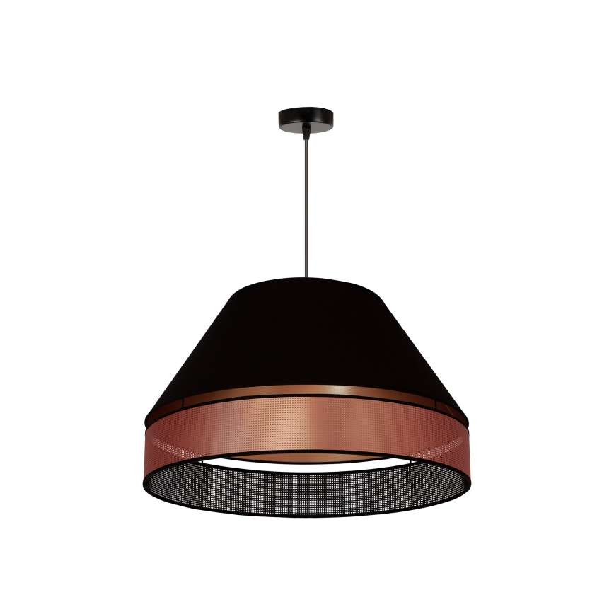 Duolla - Hanglamp aan een koord COPPER SHINY 1xE27/15W/230V zwart/koper