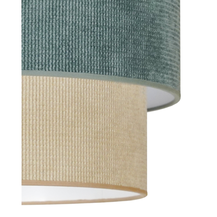 Duolla - Hanglamp aan een koord CORDUROY 1xE27/15W/230V blauw/beige