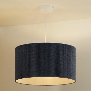 Duolla - Hanglamp aan een koord CORDUROY 1xE27/15W/230V donkerblauw