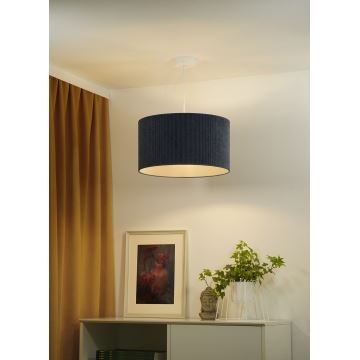 Duolla - Hanglamp aan een koord CORDUROY 1xE27/15W/230V donkerblauw