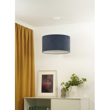 Duolla - Hanglamp aan een koord CORDUROY 1xE27/15W/230V donkerblauw