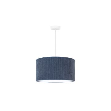 Duolla - Hanglamp aan een koord CORDUROY 1xE27/15W/230V donkerblauw