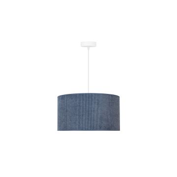 Duolla - Hanglamp aan een koord CORDUROY 1xE27/15W/230V donkerblauw