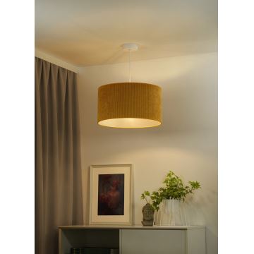 Duolla - Hanglamp aan een koord CORDUROY 1xE27/15W/230V geel