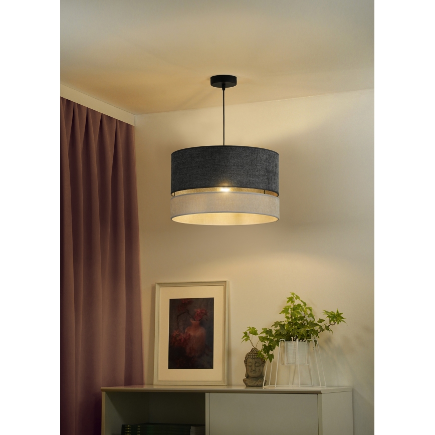 Duolla - Hanglamp aan een koord DOUBLE 1xE27/15W/230V grijs