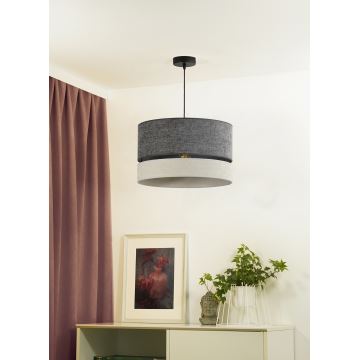 Duolla - Hanglamp aan een koord DOUBLE 1xE27/15W/230V grijs