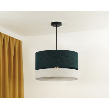 Duolla - Hanglamp aan een koord DOUBLE 1xE27/15W/230V groen/grijs