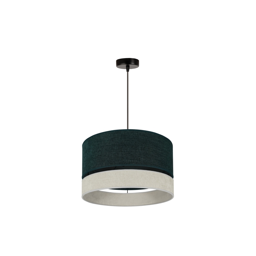 Duolla - Hanglamp aan een koord DOUBLE 1xE27/15W/230V groen/grijs