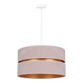 Duolla - Hanglamp aan een koord DUO 1xE27/15W/230V beige/goud