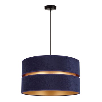 Duolla - Hanglamp aan een koord DUO 1xE27/15W/230V blauw/goud