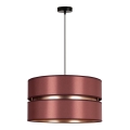 Duolla - Hanglamp aan een koord DUO 1xE27/15W/230V bordeaux/goud