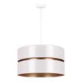 Duolla - Hanglamp aan een koord DUO 1xE27/15W/230V wit/goud