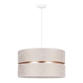 Duolla - Hanglamp aan een koord DUO 1xE27/15W/230V wit/goud