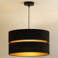 Duolla - Hanglamp aan een koord DUO 1xE27/15W/230V zwart/goud