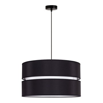 Duolla - Hanglamp aan een koord DUO 1xE27/15W/230V zwart/wit