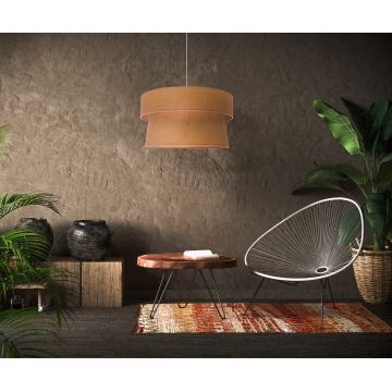 Duolla - Hanglamp aan een koord ETNIC 1xE27/40W/230V beige