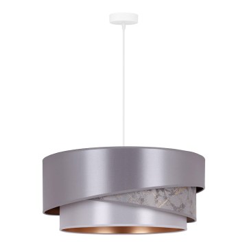 Duolla - Hanglamp aan een koord KOBO 1xE27/15W/230V zilver/goud