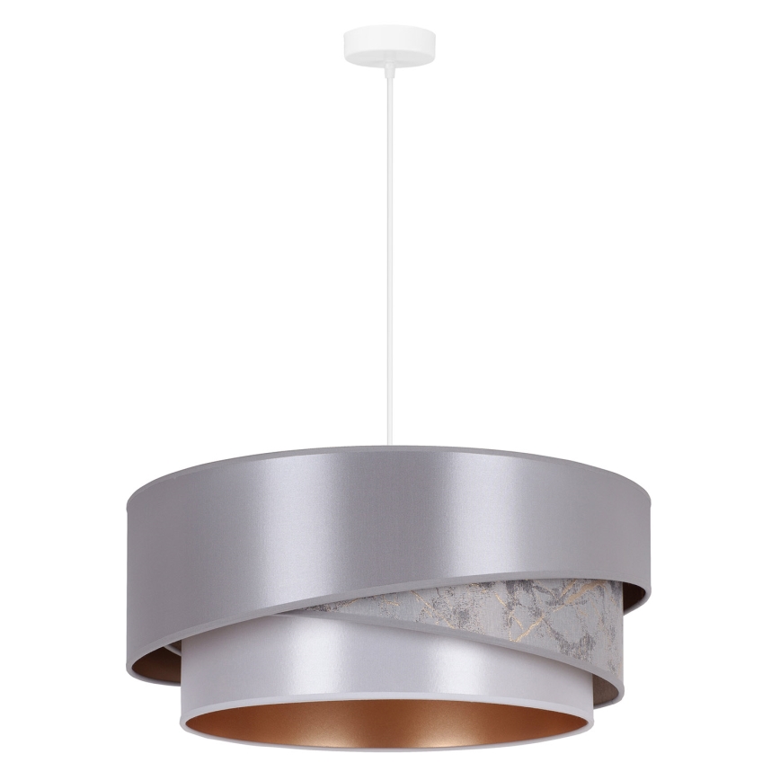 Duolla - Hanglamp aan een koord KOBO 1xE27/15W/230V zilver/goud