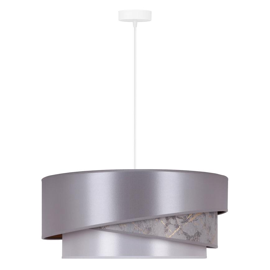 Duolla - Hanglamp aan een koord KOBO 1xE27/15W/230V zilver/goud