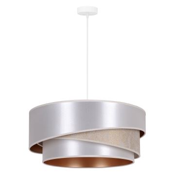 Duolla - Hanglamp aan een koord KOBO 1xE27/15W/230V zilver/goud