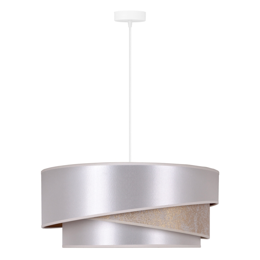 Duolla - Hanglamp aan een koord KOBO 1xE27/15W/230V zilver/goud