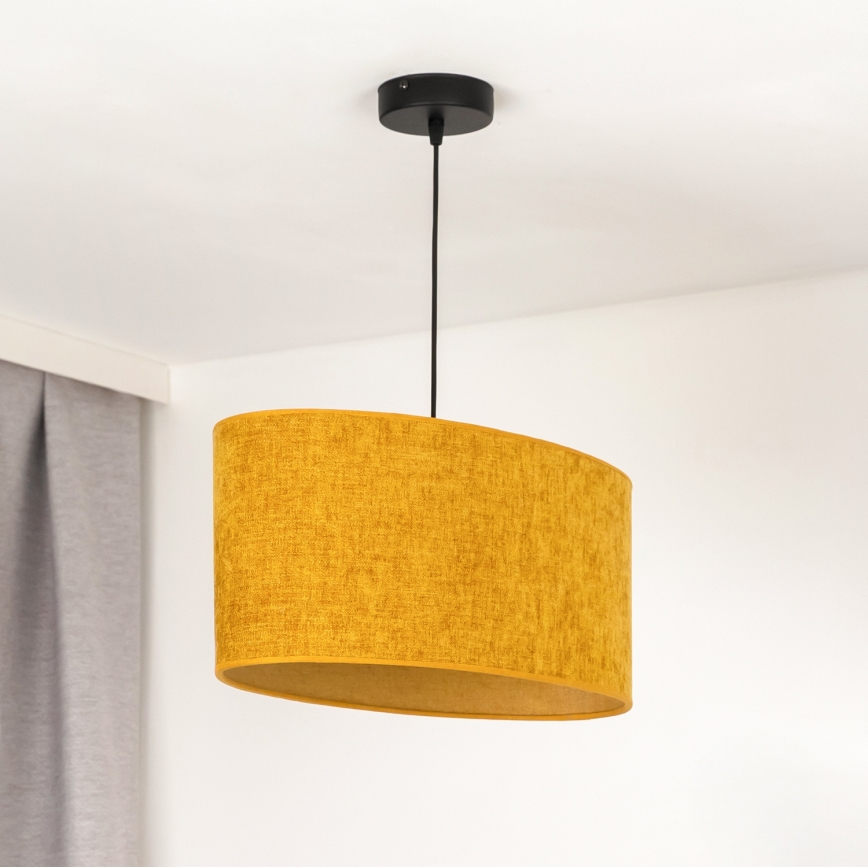 Duolla - Hanglamp aan een koord OVAL 1xE27/15W/230V bruin