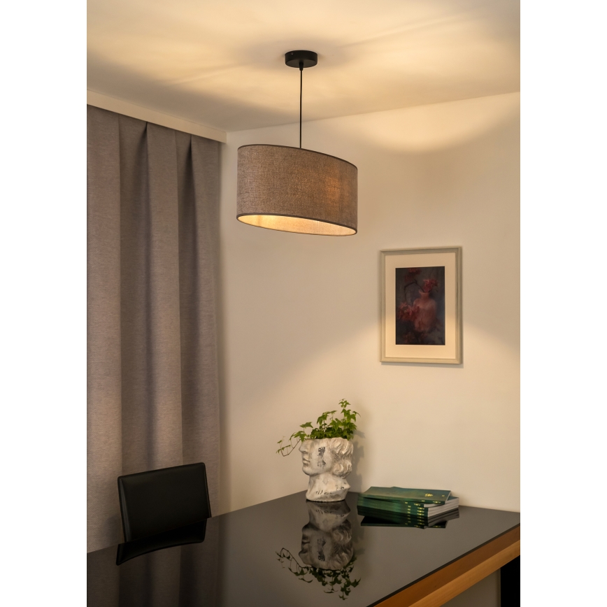 Duolla - Hanglamp aan een koord OVAL 1xE27/15W/230V bruin