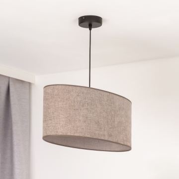 Duolla - Hanglamp aan een koord OVAL 1xE27/15W/230V bruin