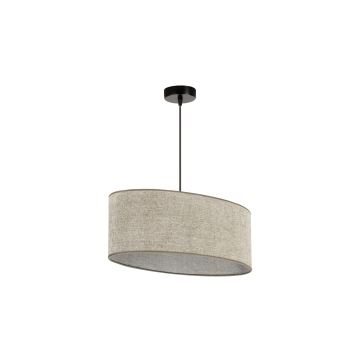 Duolla - Hanglamp aan een koord OVAL 1xE27/15W/230V bruin