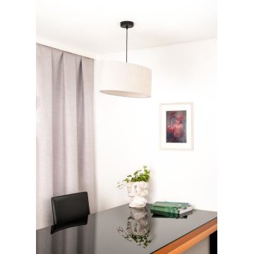 Duolla - Hanglamp aan een koord OVAL 1xE27/15W/230V grijs