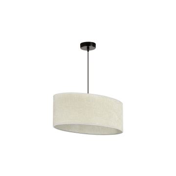 Duolla - Hanglamp aan een koord OVAL 1xE27/15W/230V grijs