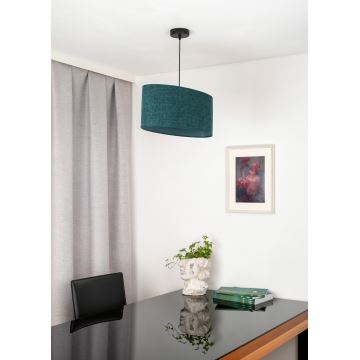 Duolla - Hanglamp aan een koord OVAL 1xE27/15W/230V groen