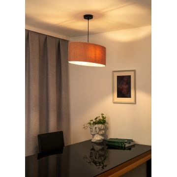 Duolla - Hanglamp aan een koord OVAL 1xE27/15W/230V roze