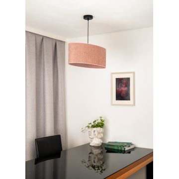 Duolla - Hanglamp aan een koord OVAL 1xE27/15W/230V roze