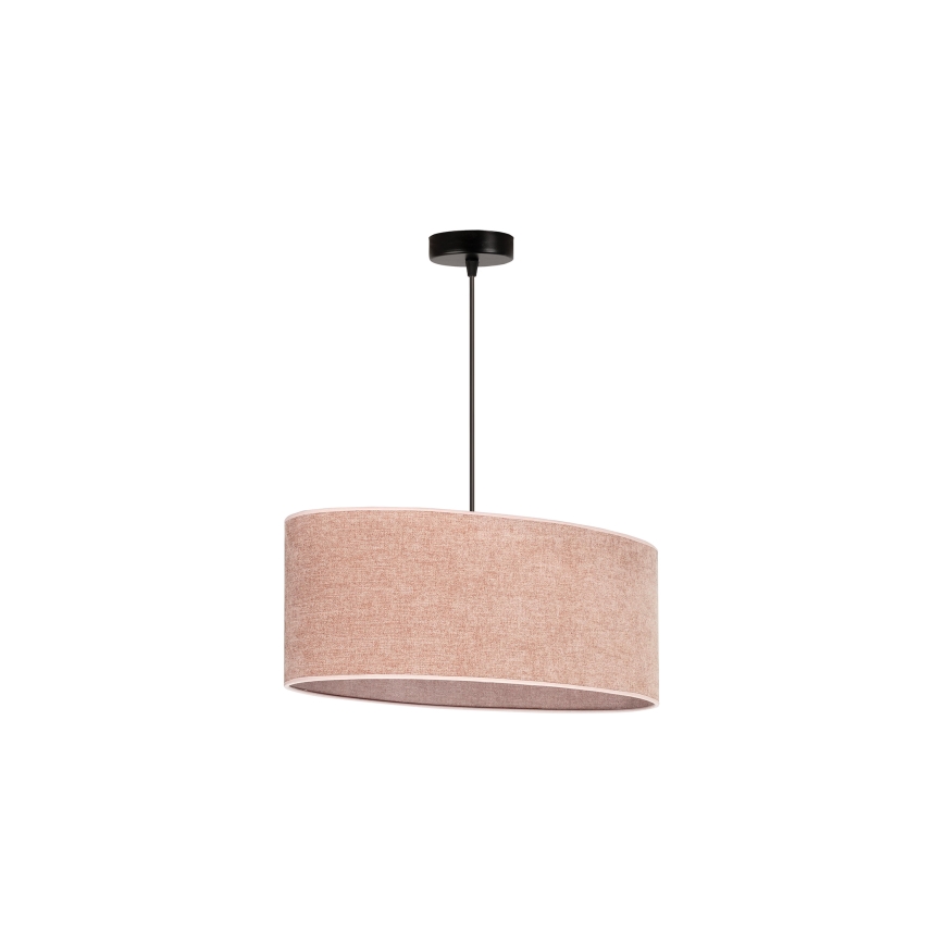 Duolla - Hanglamp aan een koord OVAL 1xE27/15W/230V roze