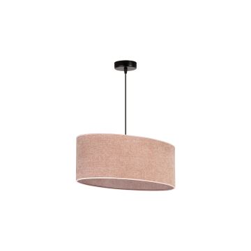 Duolla - Hanglamp aan een koord OVAL 1xE27/15W/230V roze