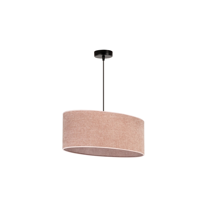 Duolla - Hanglamp aan een koord OVAL 1xE27/15W/230V roze