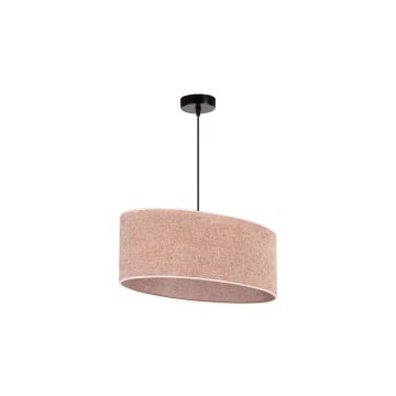 Duolla - Hanglamp aan een koord OVAL 1xE27/15W/230V roze