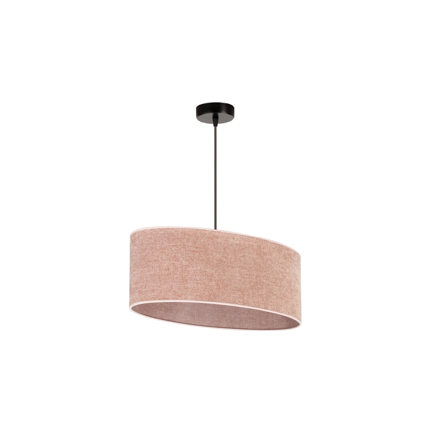 Duolla - Hanglamp aan een koord OVAL 1xE27/15W/230V roze