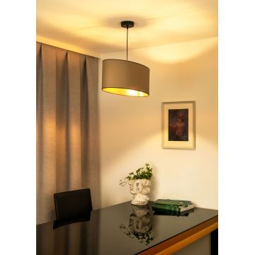 Duolla - Hanglamp aan een koord OVAL VEGAN 1xE27/15W/230V beige