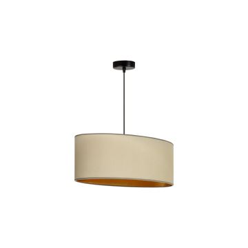 Duolla - Hanglamp aan een koord OVAL VEGAN 1xE27/15W/230V beige