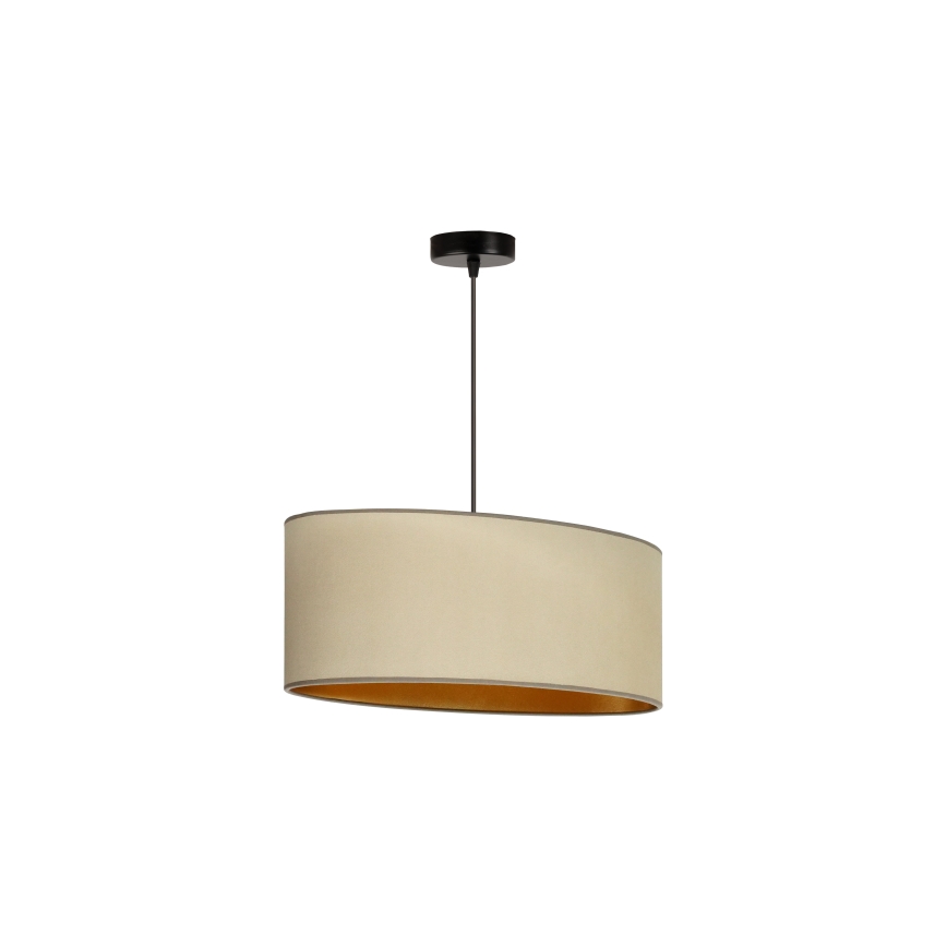 Duolla - Hanglamp aan een koord OVAL VEGAN 1xE27/15W/230V beige