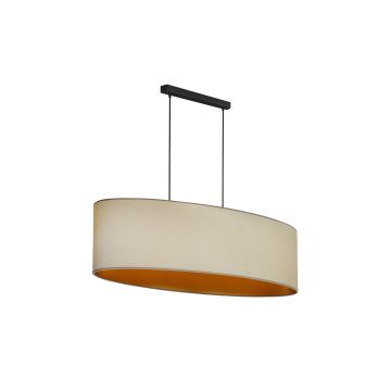 Duolla - Hanglamp aan een koord OVAL VEGAN 2xE27/15W/230V beige