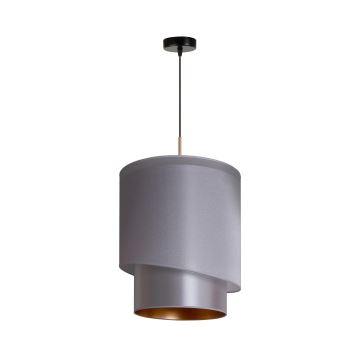 Duolla - Hanglamp aan een koord PARIJS 1xE27/15W/230V diameter 40 cm zilver/goud