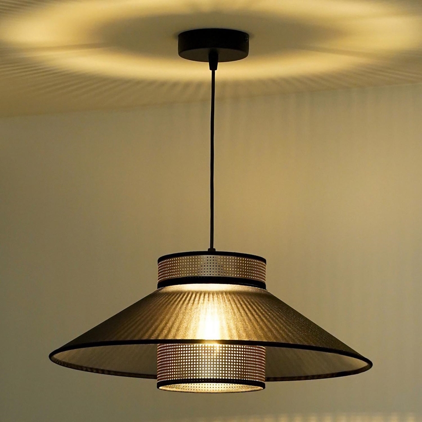 Duolla - Hanglamp aan een koord RIO SHINY 1xE27/15W/230V zwart/koper