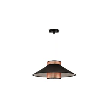 Duolla - Hanglamp aan een koord RIO SHINY 1xE27/15W/230V zwart/koper